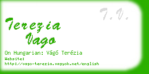 terezia vago business card